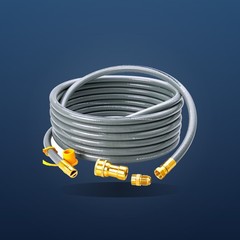 25ft 1/2″ ID Natural Gas Grill Hose with Male Quick-Connect Plug