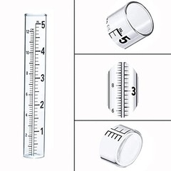Glass Rain Gauge Tubes 4 Pcs 5 Inch