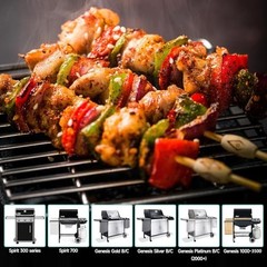 2pcs Stainless Steel Cooking Grates for Weber, 17.5” x 23.8” | Grill