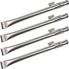 Stainless Steel Grill Burner Tubes Replacement for Gas Grills (4 Pack)
