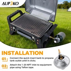 Aupoko Low Pressure One Pound Propane Tank Gas Regulator Valve, Portable…