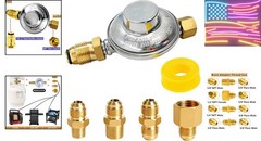 F276136 Propane Low Pressure Regulator 11″ W.C, Multi-Function Propane Hose 1…