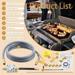 Propane to Natural Gas Conversion Kit for Grill Compatible with weber genesis, g
