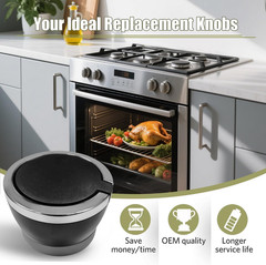 Gas Grill Control Knobs 4 Pack D Shaft BBQ Stove Oven Range Burner Replacement