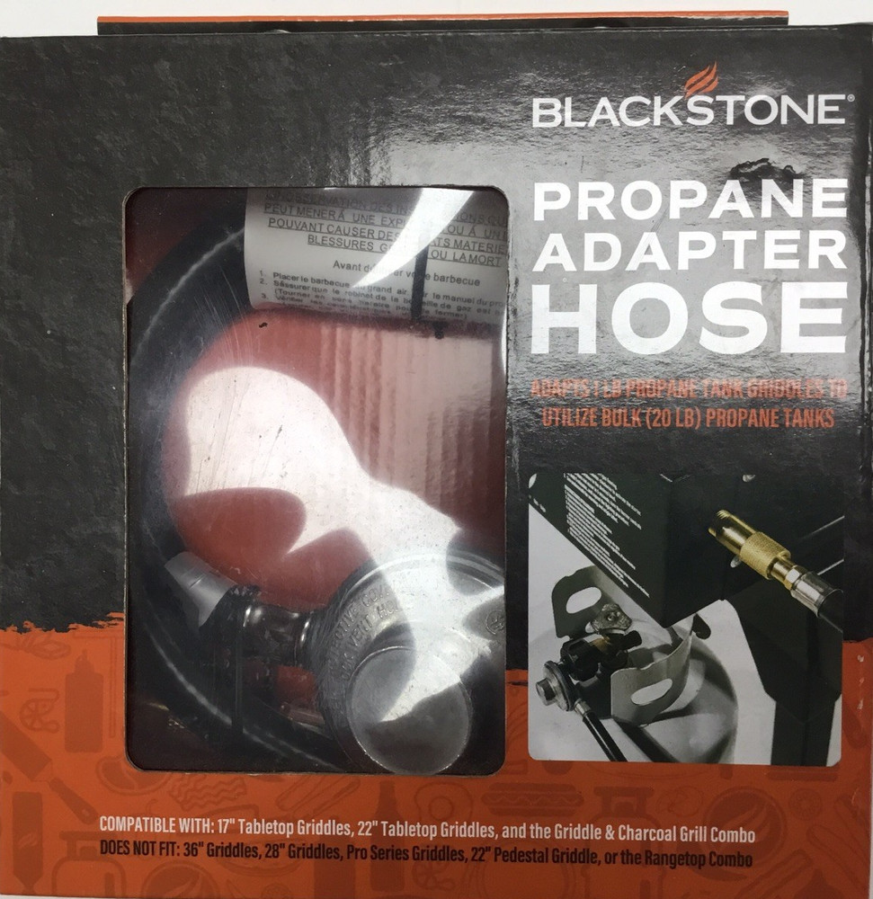 Blackstone 5471 Rubber Gas Line Hose and Regulator 36 in. L For Blackstone