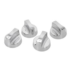 Sleek and Functional Upgrade to These 4pcs Electroplated Gas Grill Knobs