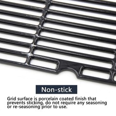 18 3/16 x 34 1/4 Inch Porcelain Cast Iron Grill Grates CharBroil 6