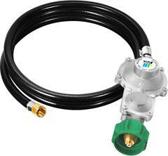5FT Two Stage Propane Regulator with Hose QCC1/Type1 Connector for Gas Grills RV