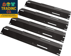 Universal Replacement Heavy Duty Adjustable Porcelain Steel Heat Plate Shield, H