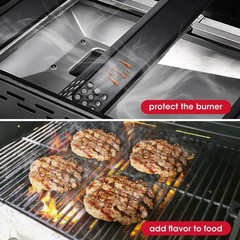 Unicook 4 Pack Porcelain Grill Heat Plate 14.56 L Gas Grill Replacement Parts