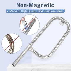 60040 69957 Grill Burner Tube Replacement for Weber Q100 Q120 Q1000 Q1200 Baby Q