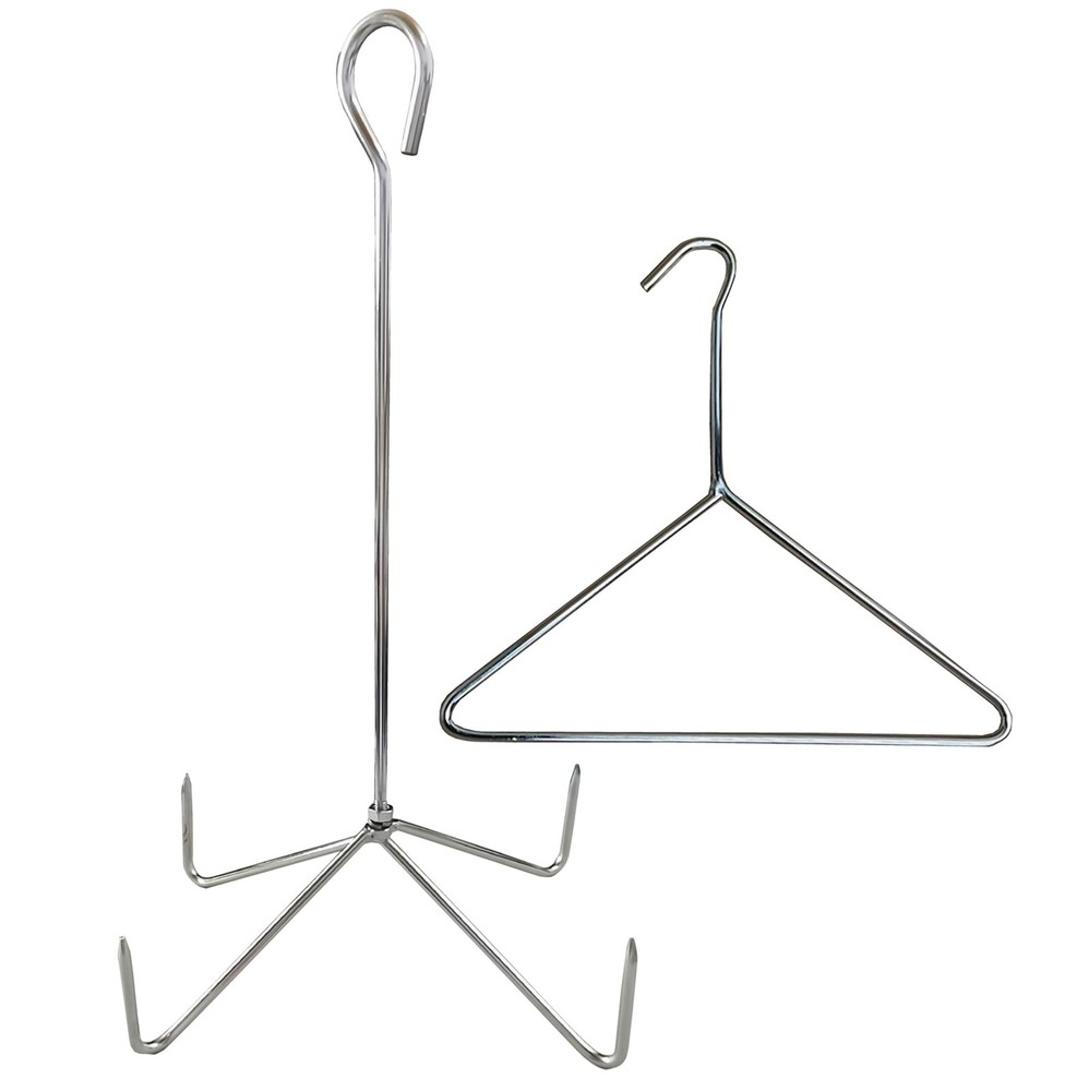 Turkey Rack and Lifting Hook Kit. For use with Turkey Fryer Packages, Chrome