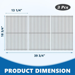 Safbbcue 66803/66096 18.75″ Stainless Steel Cooking Grates Replacement Parts for