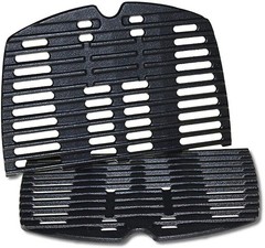 17″ x 12.7″ Cast Iron Grill Grates for Weber Q100 Q1200 Gas Grills – 2PCS Replac
