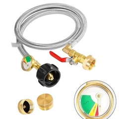 For QCC1 Connector Propane Tank Adapter For Camping Stoves Switch Shut-off Valve