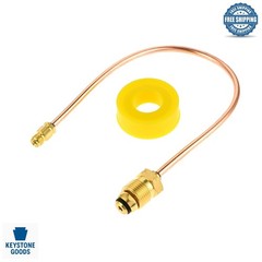 15-Inch Copper Propane Regulator Pigtail with Flare & POL Fittings