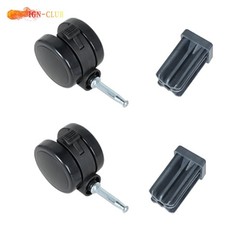 2 Set For Genesis Summit Silver Spirit 2.33In Gas Grills Caster Wheel Black