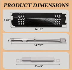 Grill Parts for Charbroil Gas2Coal Adviace Replacement Kit Fits Multiple Models