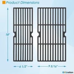 18 inch Grill Replacement Grate for 2-Burner Gas Grill G470-0002-W1