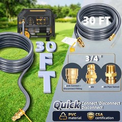 3/4″ Natural Gas Hose 30FT with Quick Connect NG/LP for Generator Grill Heater