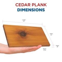 Ready 2 Grill Pre-Soaked Cedar Planks, Premium Wood Planks For Serving, Ideal Gr