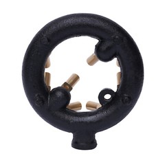 Natural Gas 10 Tips Jet Burner Round Cast Iron Brass 80000 BTU/Hour Height 65 mm