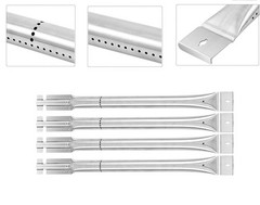 Heat Plates Grill Burners Replacement Parts for NXR 7 Burner Grill 4pcs 17.75″L