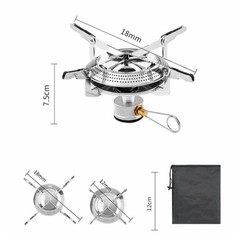 Adjustable Flame Foldable Gas Stove for Outdoor For Camping Adventures