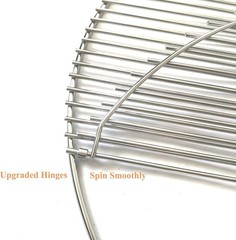 Durable 18-Inch Hinged Grill Grate Replacement – Perfect for Weber Kettle Grills