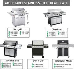 Universal Adjustable Tent Shield, Stainless Steel Heat Plate, Grill Burner Co…