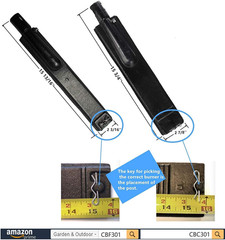 15 13/16 Inch Cast Iron Burner Tube Replacement Parts for Jennair 720-0062 720-0