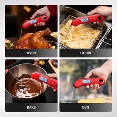 ThermoMaven Professional Meat Thermometer Digital, Ultra-Fast 0.5 Red & Gray