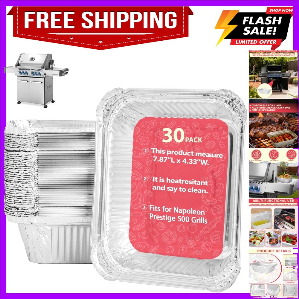 62007 Drip Pan Liners for Napoleon BBQ Prestige 500 Grill Accessories, Grill …