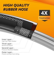 NUPICK 12 in RV Propane Hoses, Propane Pigtail Hose with 1/4″ Male NPT & QCC …