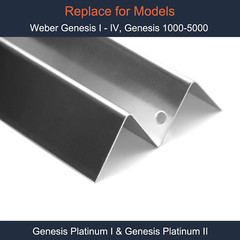 13-Bar Stainless Steel Flavorizer Bars for Weber Genesis I – IV & 1000-5000