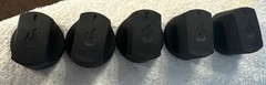 5 ad set, 2” diameter, BBQ Char-Broil Grill Plastic Knobs Black