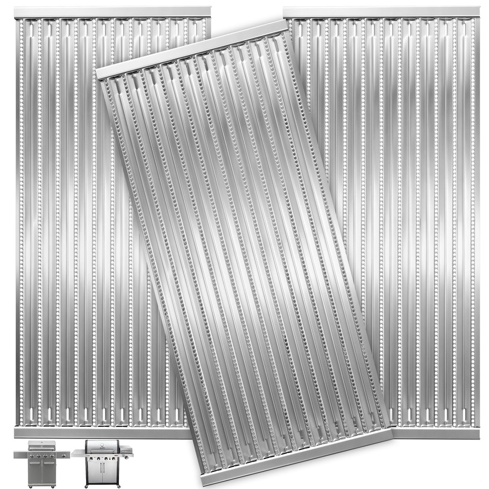 463242515 17″ Emitter Plates 17″L × 8 1/16″W, Stamped Stainless Steel