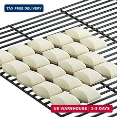 60-Pack Ceramic BBQ Briquettes for Gas Grill – Self-Cleaning Ceramic Briquettes