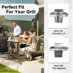 Grill Parts for Jenn-Air 720-0061-LP 720-0099-NG 720-0100-NG 720-0171, 3 Pack He