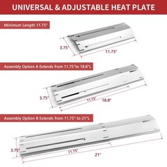 Adjustable Heat Plate Shield, Universal Heat Burner Tents, Heavy Duty Flame T…