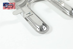 Universal H-Type Dual Control Bar Burner Replacement for Char-Broil, Thermos, Ar