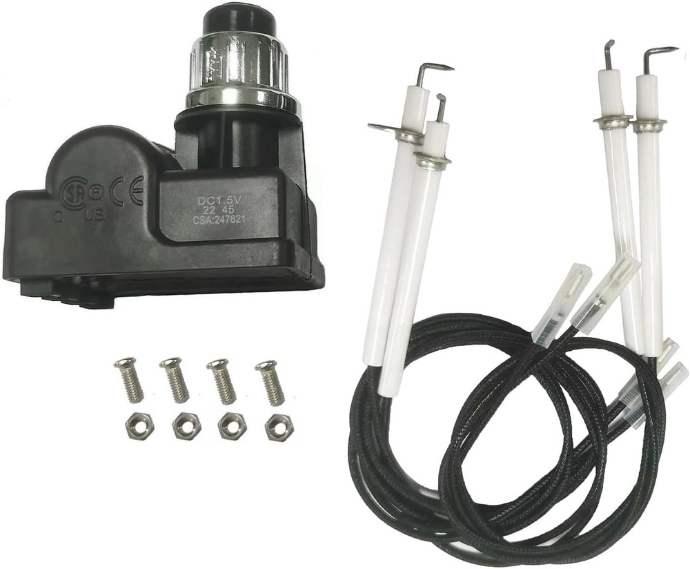4 Outlet Electronic Grill Igniter with 4 Pack Ignition Needles for Blackstone
