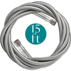 Refrigerator Water Line for Ice Maker Braided 15′ Pex Water Supply Lines 1/4”