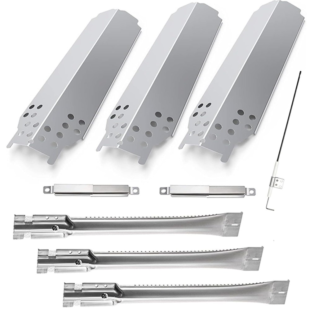 Grill Parts for Charbroil Classic 360 3-Burner 13″ x 4″(3-Pack SS), silver