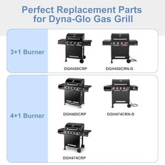 Grill Replacement Parts for Dyna-Glo 5 Burner 5-Pack-Silvery Heat Shield Kit