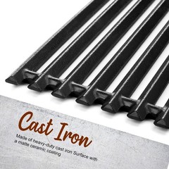 17″ Charbroil Grill Grates – Heavy-Duty, Non-Stick Cast Iron for Perfect Marks