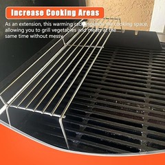 QuliMetal Stainless Steel Warming Rack for Weber Genesis 300 Series (2007-2016)