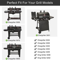 Grill Replacement Parts for Chargriller 5050, 5650, 3001, 3030 – Stainless Steel