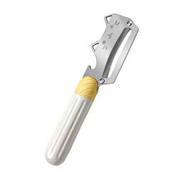 2 in 1 Stainless Steel Vegetable Peeler with Bottle Opener for Kitchen Use