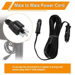 12V Power Cord for Pellet Grills – Vehicle Adapter for Jim Bowie, Daniel Boone,